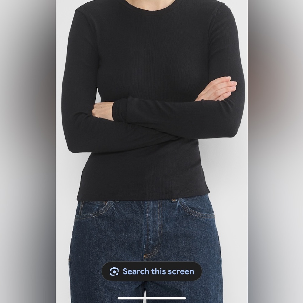 TNA Black Long Sleeve Top